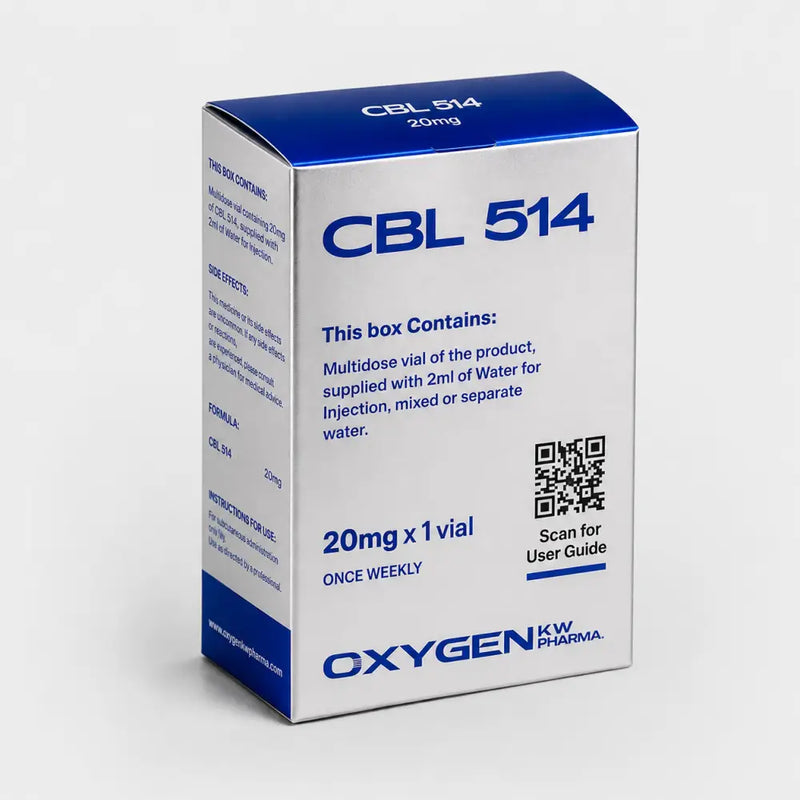 CBL 514 20mg (Liofilizada) + Água Bacteriostática - Oxygen Pharma - Peptideo