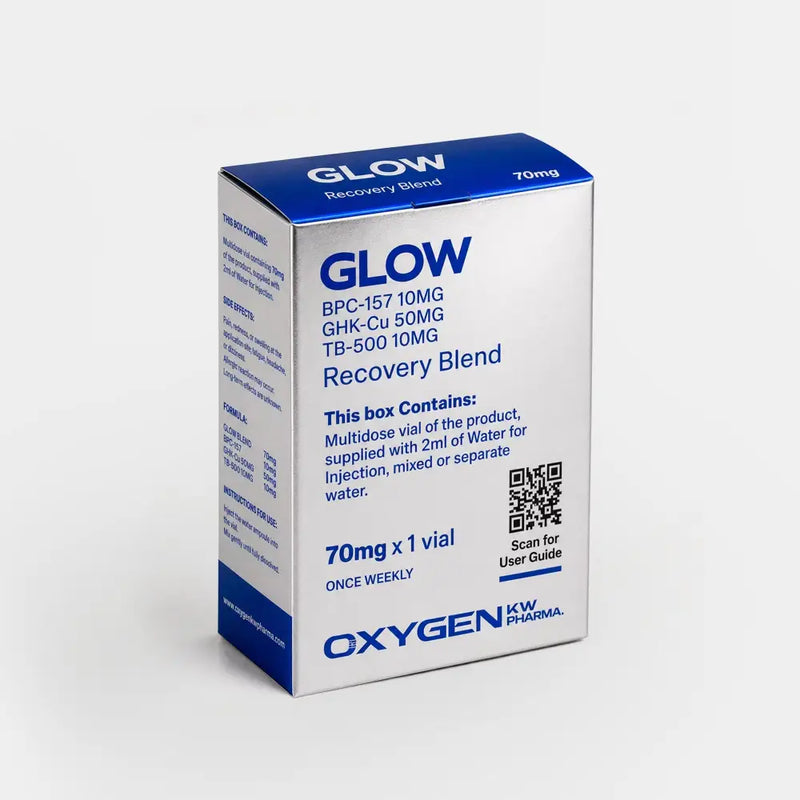 Glow 70mg Blend (Liofilizada) com Água Bacteriostática - Oxygen Pharma - Peptideo