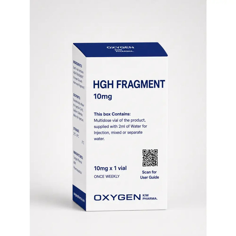 HGH Fragment 10mg (Liofilizada) com Água Bacteriostática - Oxygen Pharma