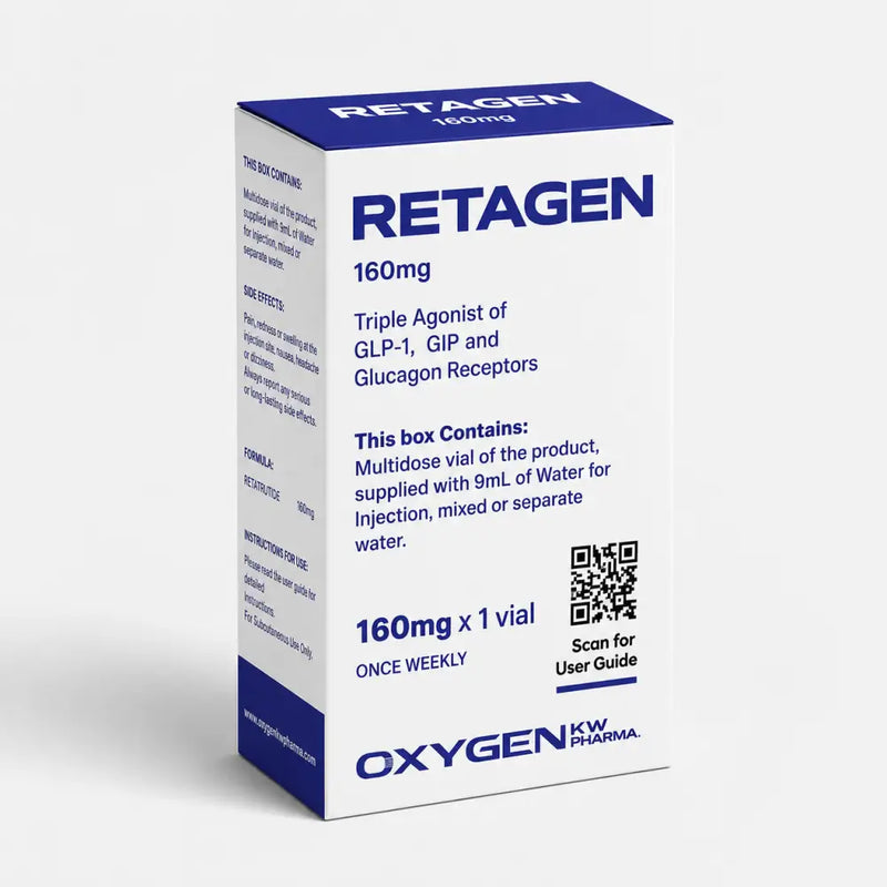 RETAGEN 160mg Retatrutida multidoses 9mL - Oxygen Pharma