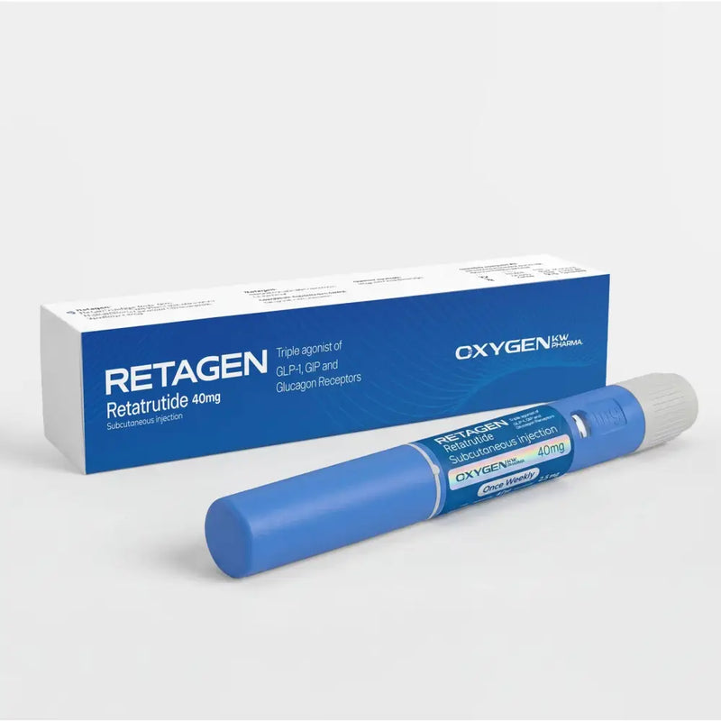 RETAGEN 40mg Retatrutide Caneta Injetável GLP-1 GIP e Glucagon - Oxygen Pharma