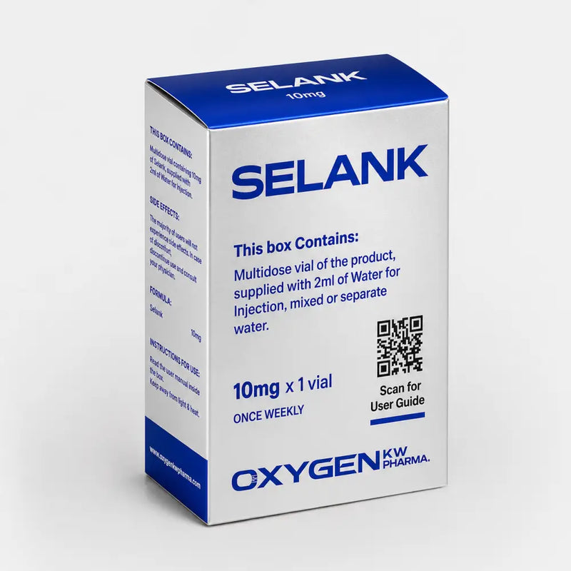 Selank 10mg (Liofilizada) com Água Bacteriostática - Oxygen Pharma