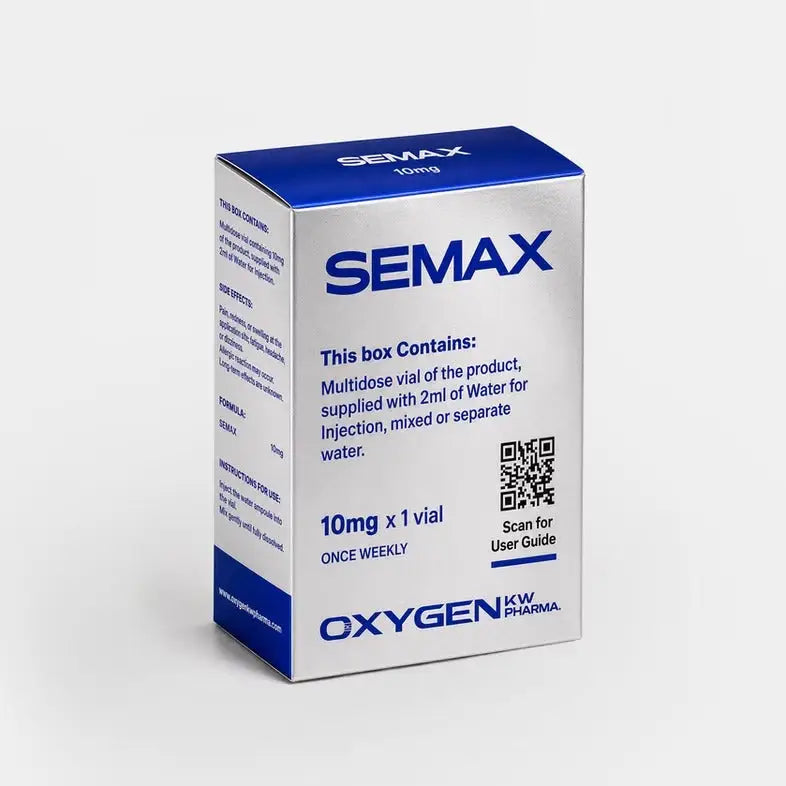 Semax 10mg (Liofilizada) com Água Bacteriostática - Oxygen Pharma - Peptideo