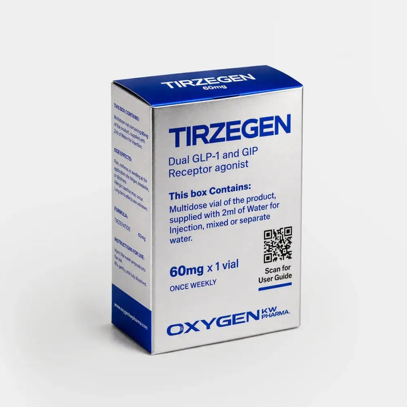 Tirzegen Tirzepatide 60mg (Liofilizada) + Água Bacteriostática - Oxygen Pharma